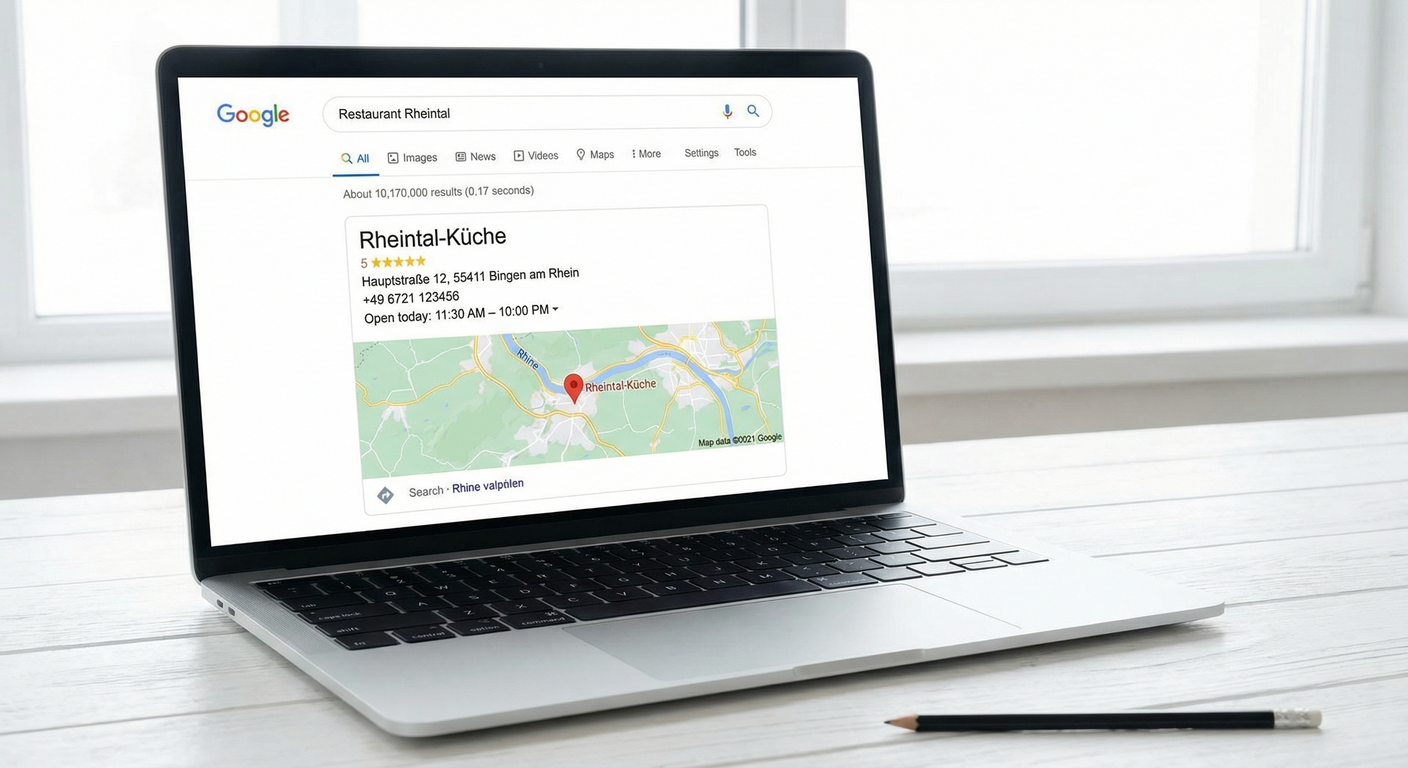 Google Suchergebnisse für Restaurant